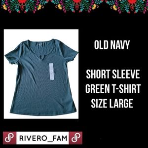 OLD NAVY | GREEN SHORT SLEEVE T-SHIRT | SIZE LARGE